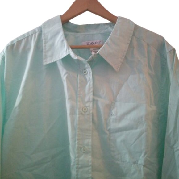 Bundle 3 for $24 Kate Big Shirt Oversized Button down Roaman's 28W  Big Shirt - Picture 7 of 7